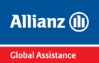 Logo Allianz per assistenza globale, blu e rosso.